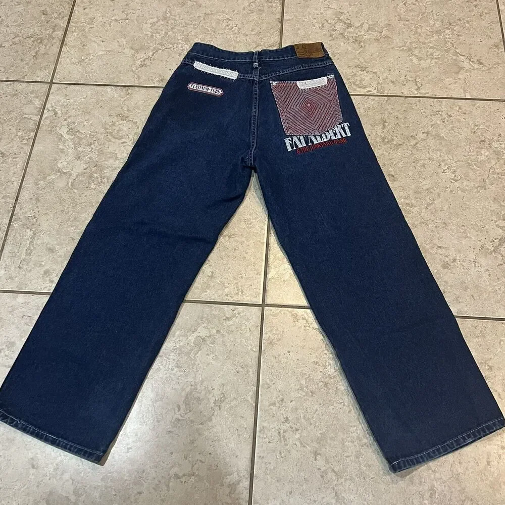 FUBU Platinum Fat Albert and the Junkyard Gang VTG Denim Jeans Size 16 (26x27)
